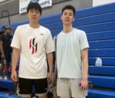 v站-郭昊文晒与杨瀚森的合拍视频：跟NBA球员训练的一天